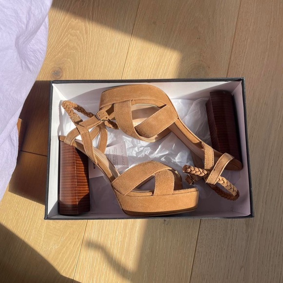 Tony Bianco suede open toe heels - Picture 3 of 3